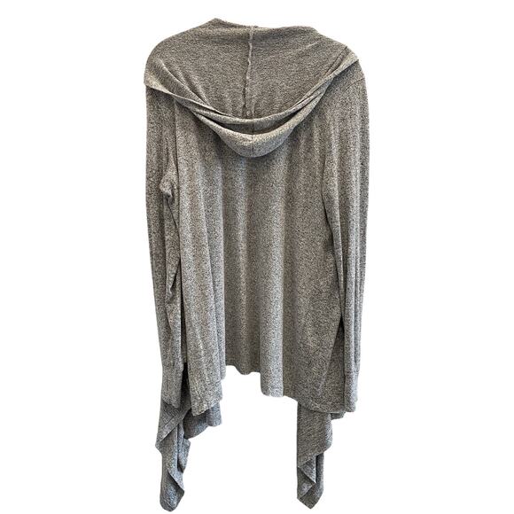 Aerie Sweater Womens Medium Cozy Flowy Casual Open Cardigan Gray Thumb Holes - Picture 2 of 10